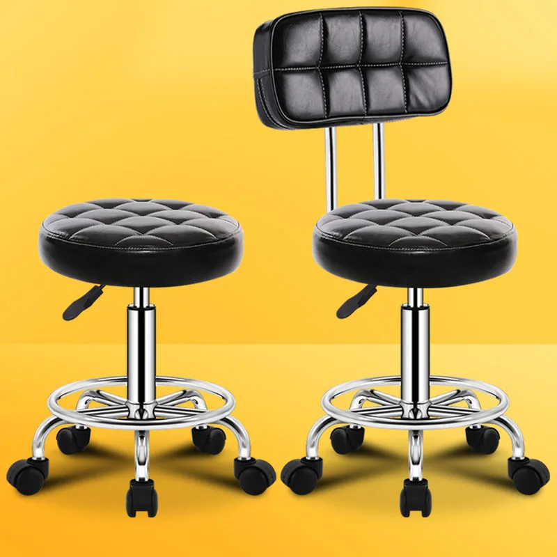 Barber Chairs Home Furniture Beauty Manicure Salon Chair Hairdressing Esthetician Stool Red Lifting Rotation Stools Customized