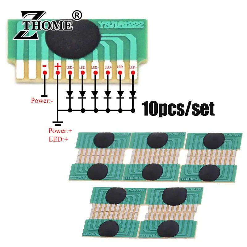 

10pcs/lot DIY 6-LED LEDs 3-4.5V Flash Chip COB LED Driver Cycle Flashing Control Board Module IC Electronic