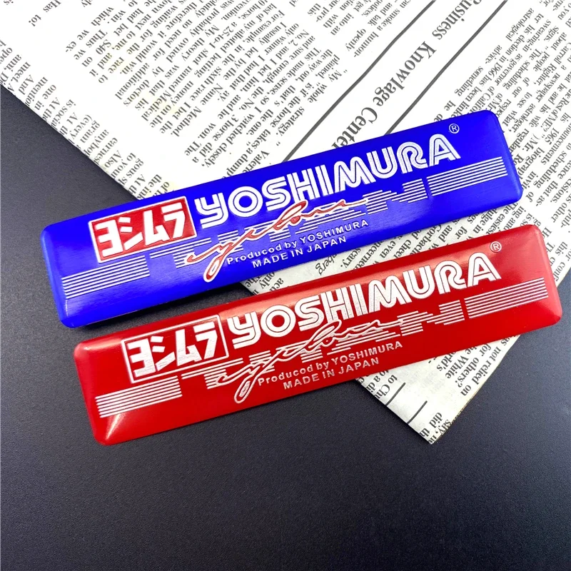 

Алюминиевые наклейки на выхлопную трубу для мотоцикла, гоночная фотография, эмблема Yoshimura, выхлопная труба, глушитель, наклейка, аксессуары