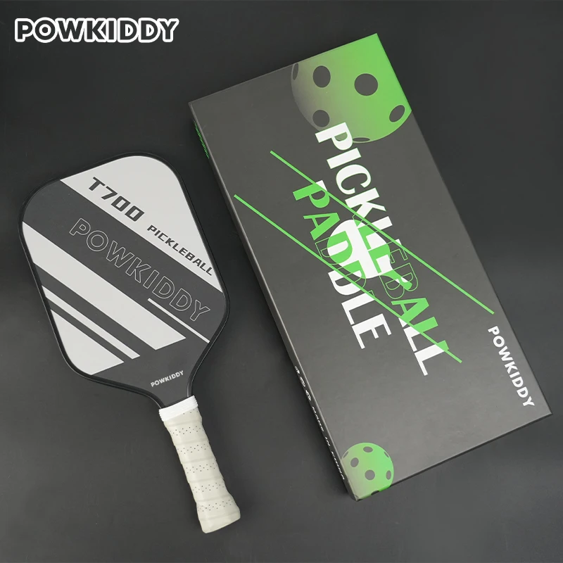 Carbon Fiber Pickleball Paddle T700 Surface Provides Maximum Ball Spin Elongated or Widened Pickleball Racket Shapes Available