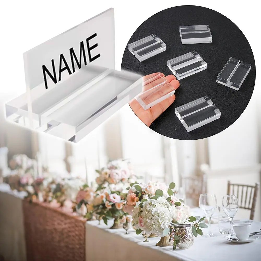 

Clips Wedding Supplies Picture Cards Display Stand Clamps Stand Table Numbers Holder Place Card Acrylic Sign Holder