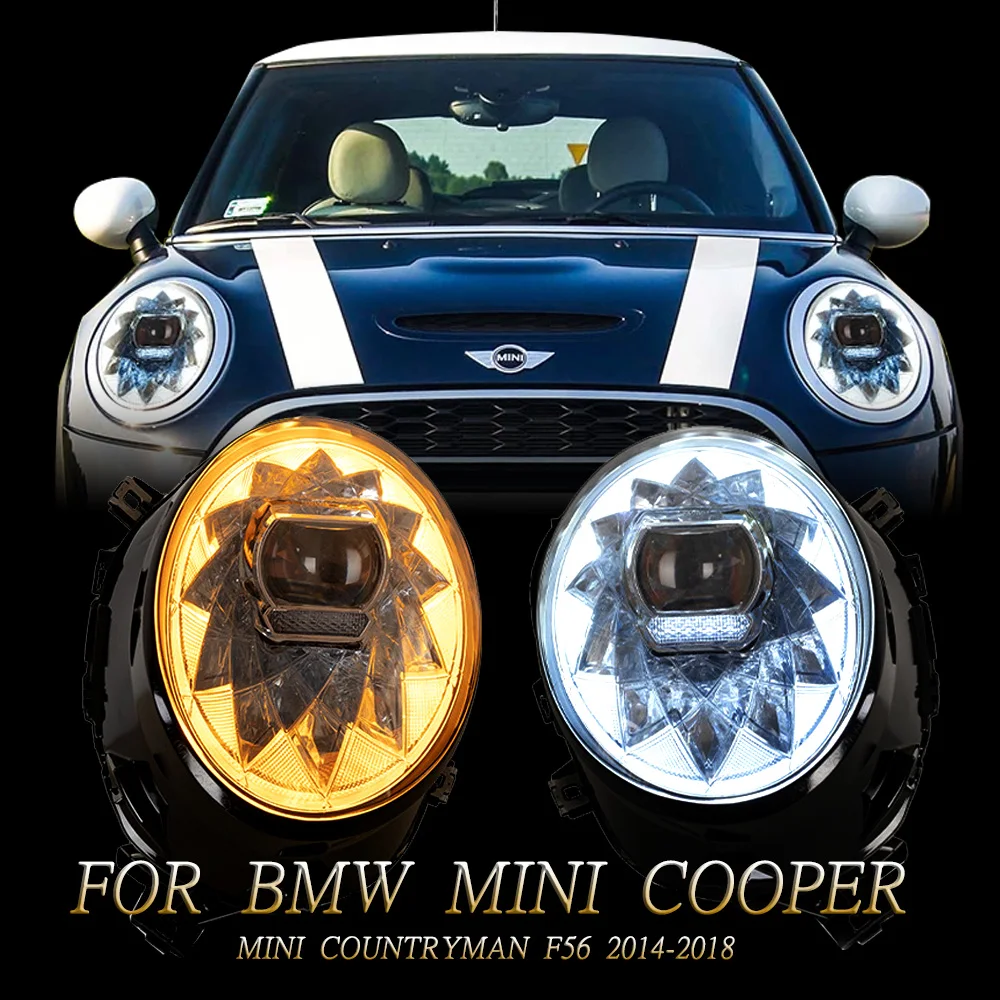 

Led Headlight For BMW Mini Cooper F56 Base S Chili Pepper 2014-2018 Front DRL Turn Signal Light Assembly Car Accessories