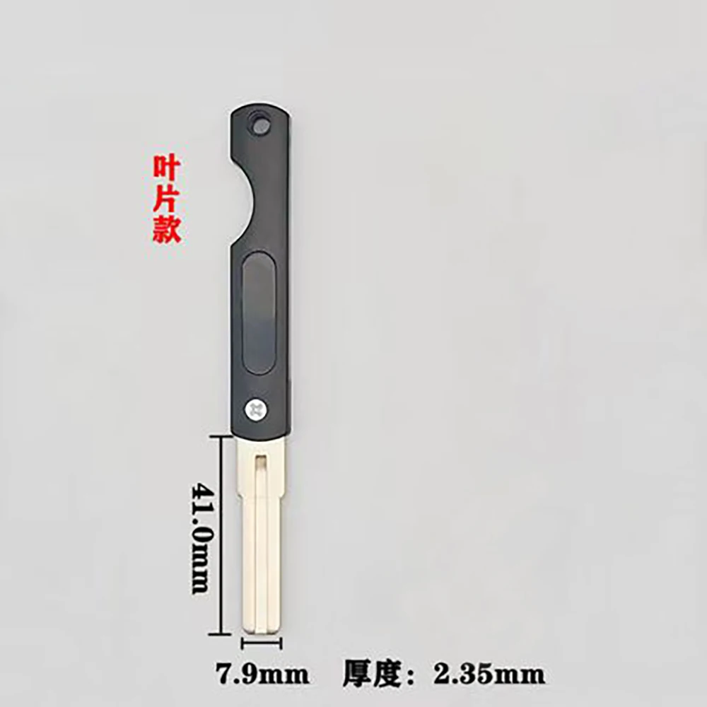 JMCKJ10PCS Folding Fingerprint Lock Key Blank Smart Lock Multi-curve Fingerprint Track Plate super C Leaf Key Blank