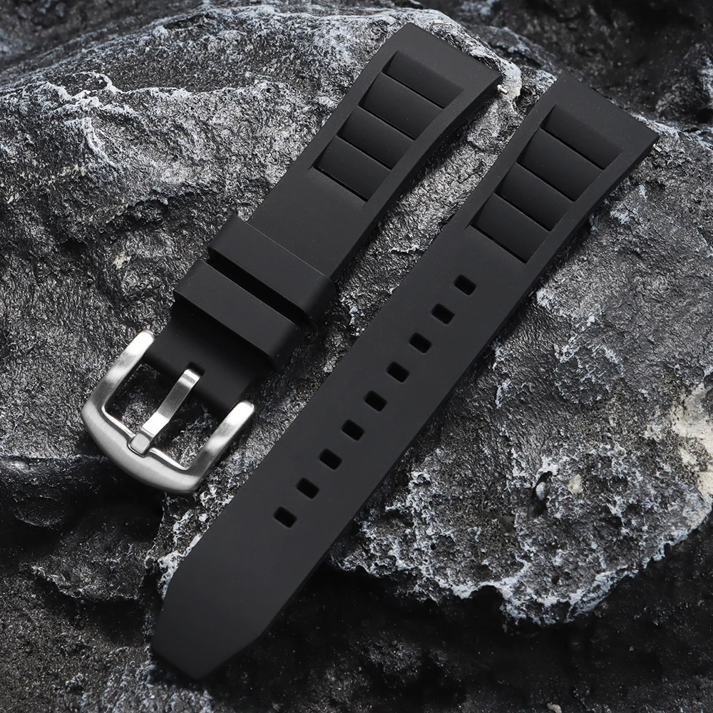 Enhanced Silicone Sport Watch Strap with Quick Release – Diving-Grade Universal Rubber Band