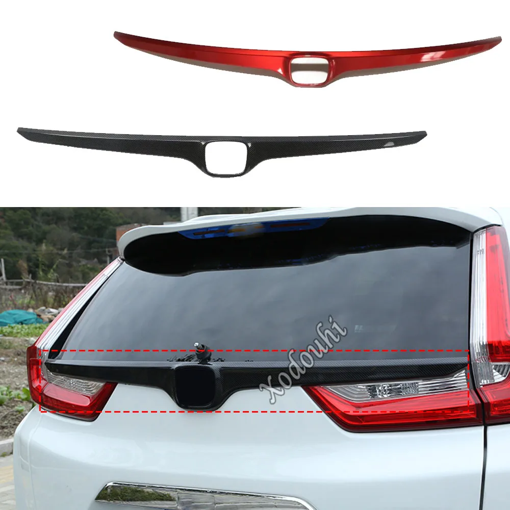 

Автомобильный чехол из АБС-пластика задний логотип дверь задняя дверь рамка пластина отделка Декоративная наклейка багажник для Honda CRV CR-V 2017 2018 2019 2020