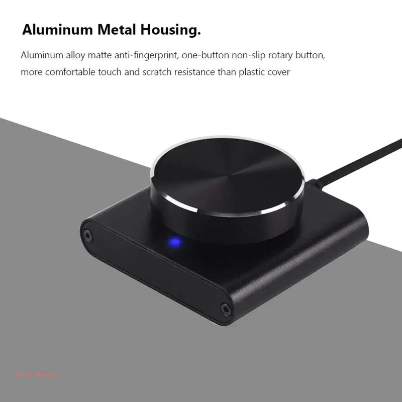 USB 볼륨 조절, PC 컴퓨터 스피커 오디오 볼륨 리모컨 손잡이(XP/Vista용 키 음소거 기능용 1개 포함)