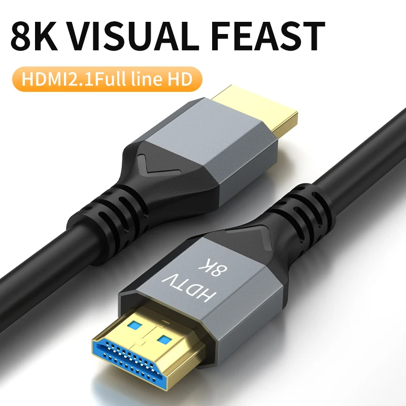Ultra High-Speed 8K HDMI 2.1 Cable - Enhanced Audio and Video Experience