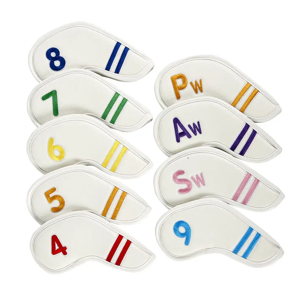 Accessories Protector Case Protective Cover Embroidery 4-9,P,S,A Golf Iron Headcover Head Cover Golf Club Cover Golf Headcovers