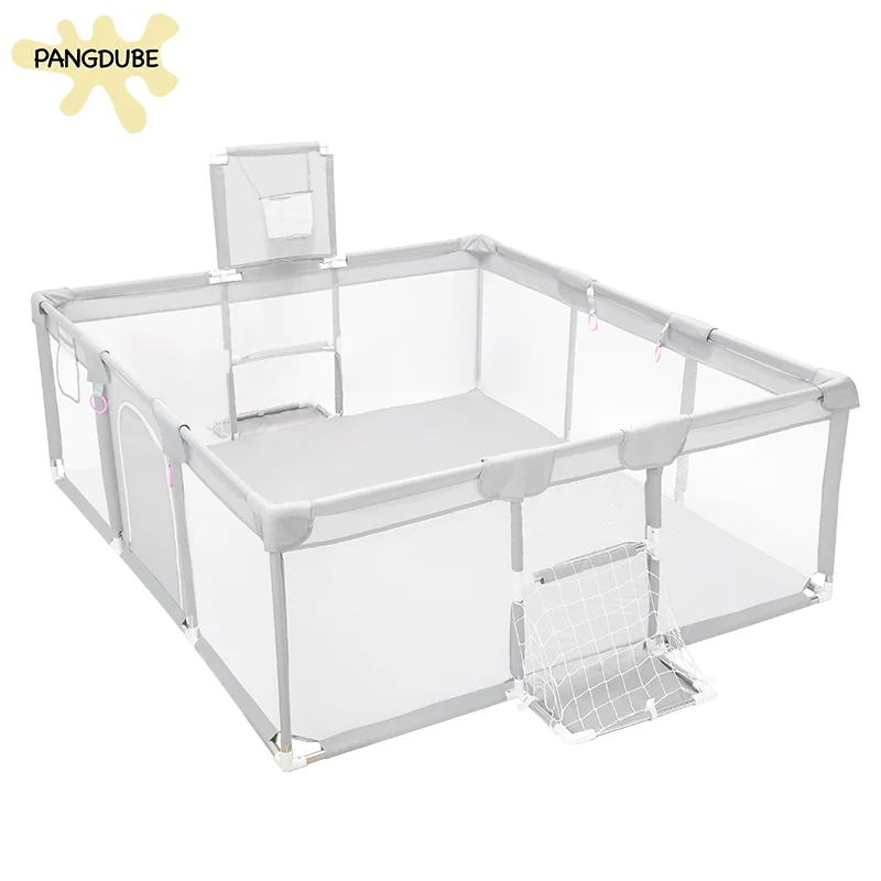 PANGDUBE New Enlarge Baby Playpens Kid Playground Indoor Baby Activity Fence Toddler Inside Size 187&times;166cm Out Size 235&times;166cm