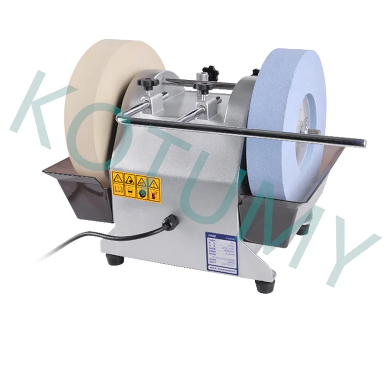 300W H10X Electric Knife Grinder Household Desktop 10 Inch Sharpener Tools Double Wheel Water-cooled Sharpener Machine