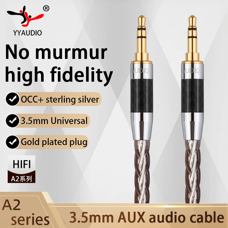 3.5mm Audio Cable Stereo Auxiliary AUX Cord Gold-Plated Male to Male Braided Cable for Computer Headphone Xiaomi Laptop Car