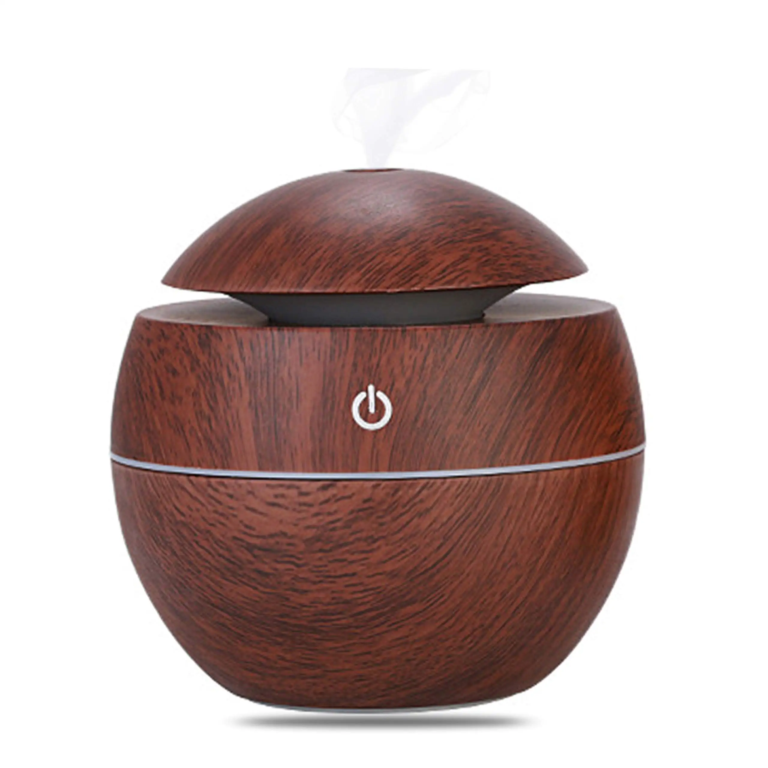 Aroma Diffuser Dark Wood for Essential Oil - Aromatherapy Diffusers - Home, Office, Yoga Room - Color Changing LED