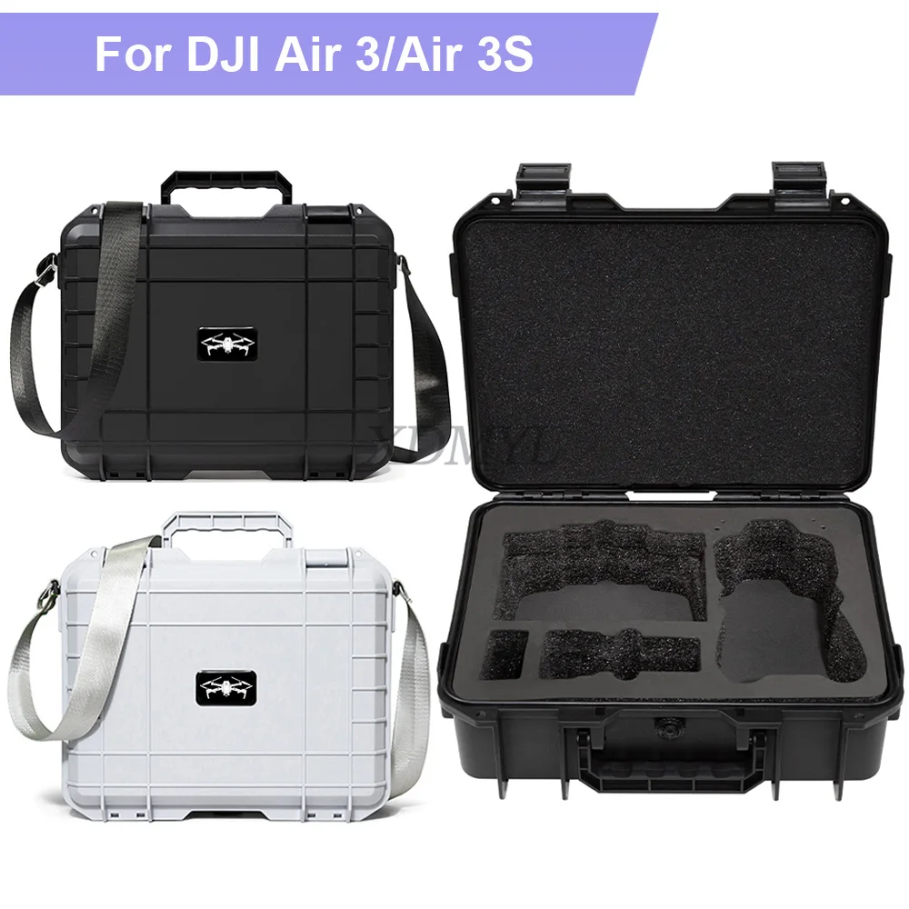 Explosion-proof Safety Box Suitcase Large Capacity Carrying Case With Strape Hard Shell for DJI Air 3/Air 3S Drone Accessories