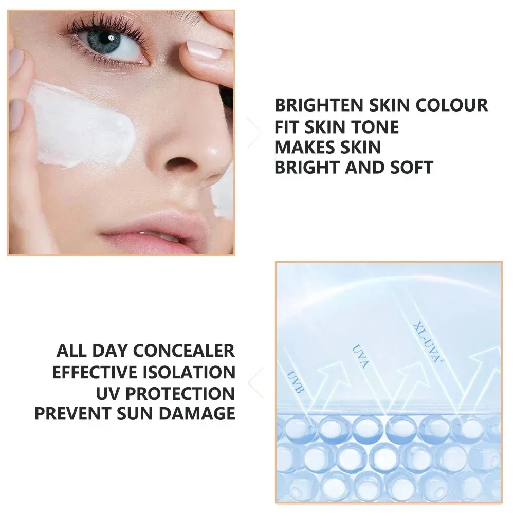 BB Cream semipermanente in stile coreano + fondotinta + correttore - Set trucco per la cura del viso per un tono uniforme della pelle, copertura impeccabile - immagine 5