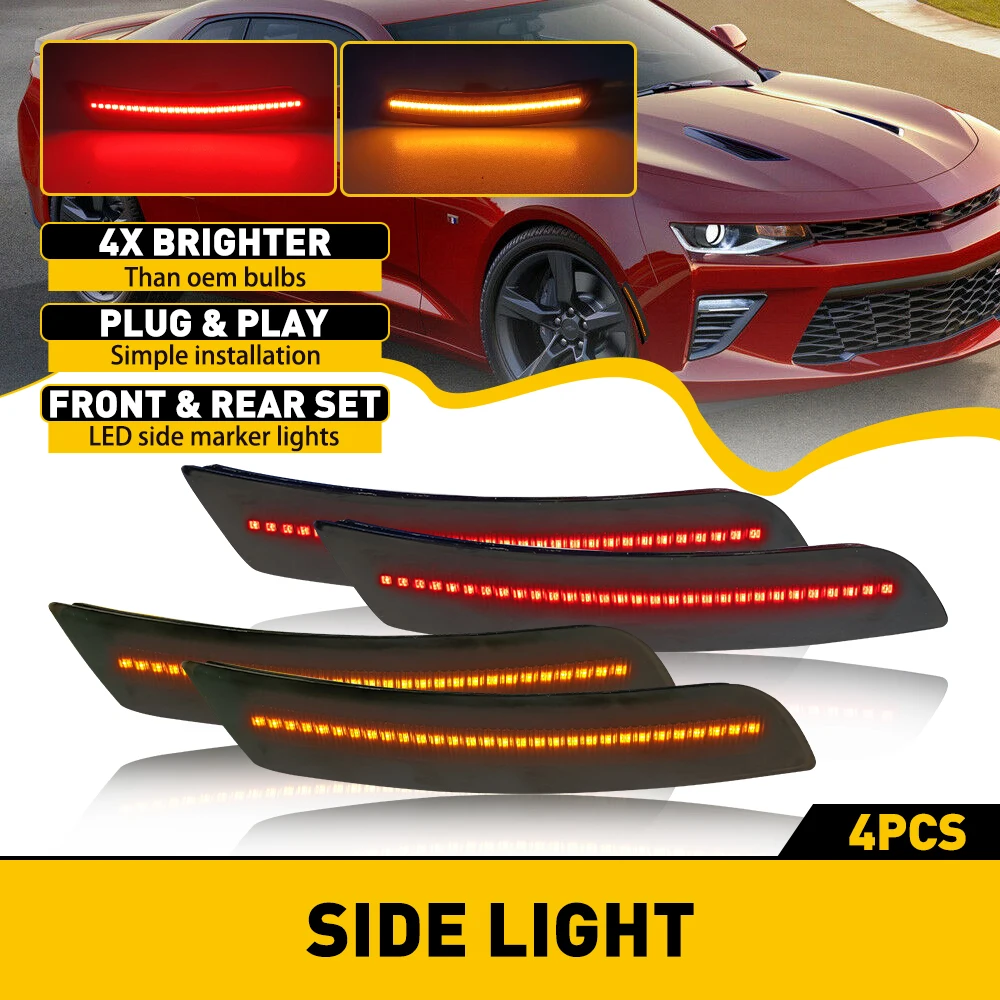 

4 шт., автомобильные фонари для Chevrolet Camaro 2016 2017 2018 2019 2020