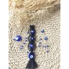 Macrame Wall Hanging Handmade Tapestry Nazar Decoration Turkish Evil Eye Keychain Pendant for Home Car Rearview Mirror  Gift 6