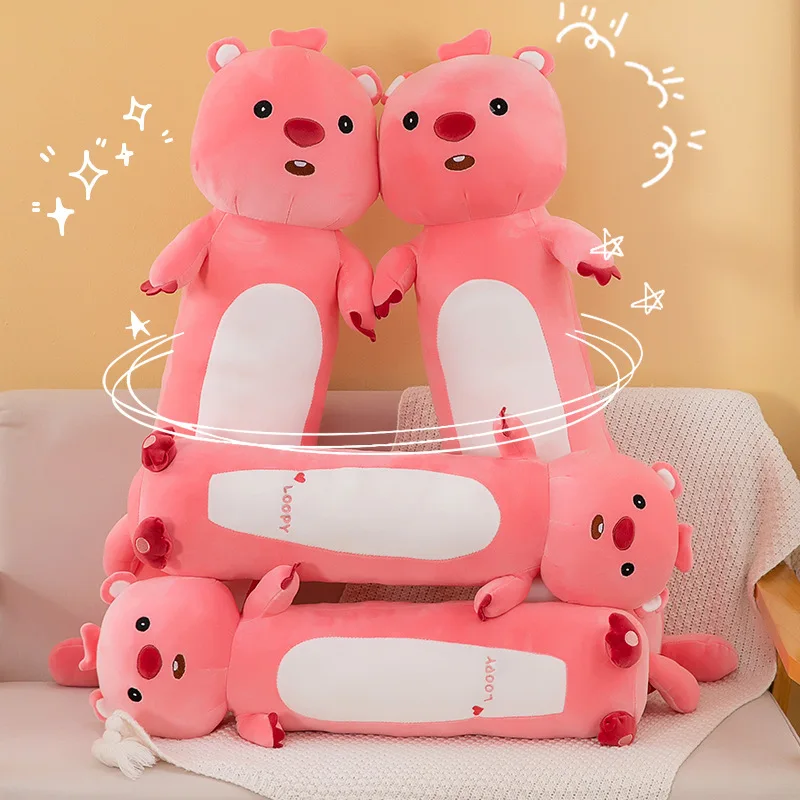 

Новинка, плюшевые куклы Loopy, милые плюшевые игрушки-Бобры, зажимные куклы для ног, выбор красного бобра, мягкая подушка для сна, подарки