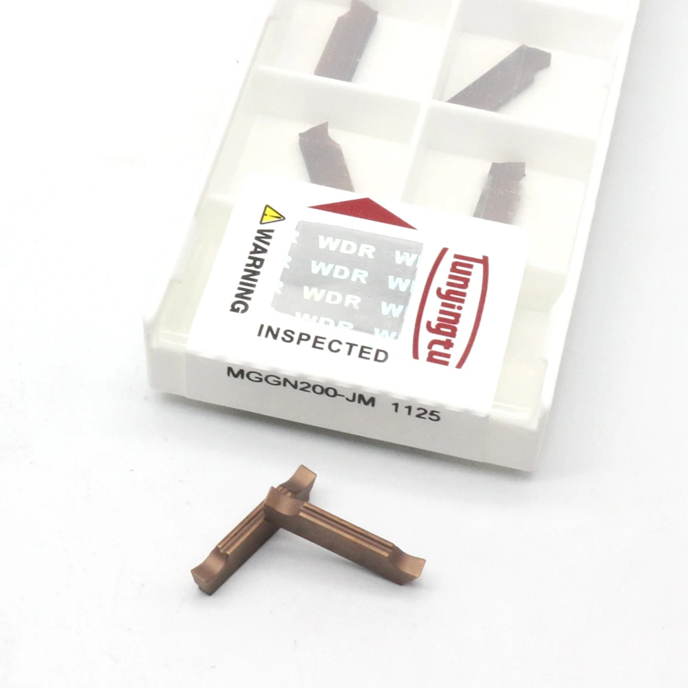 10 Pièces Mggn200 Zp30 10 Inserts Carbure ZP30 - Pour Rainurage Et