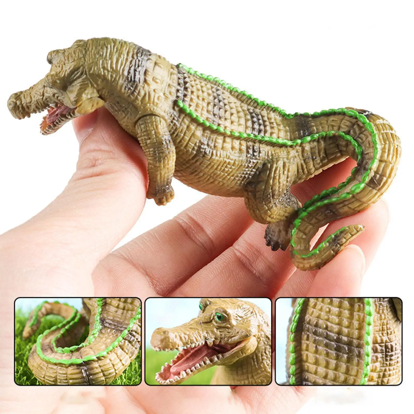 Crocodile Figurine Realistic Animal Model for New Year Gifts Girls Boys