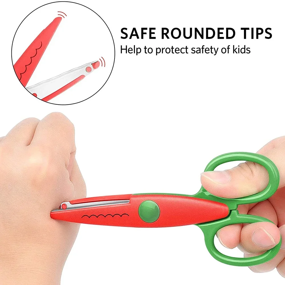 Paper Scissors Student DIY Decorative Comfortable Hand Art Safety craft scissors paper scissors