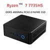 SZBOX AMD Ryzen 7 7735HS MINI PC Windows 11 Pro DDR5 4800Mhz NVME SSD PCle 4.0 WIFI6 BT5.0 Desktop Gaming Computer 1
