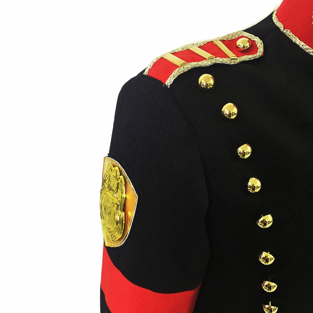 MJ Michael Jackson Black Military Jacket with British Punk Outwear in 1998's 5