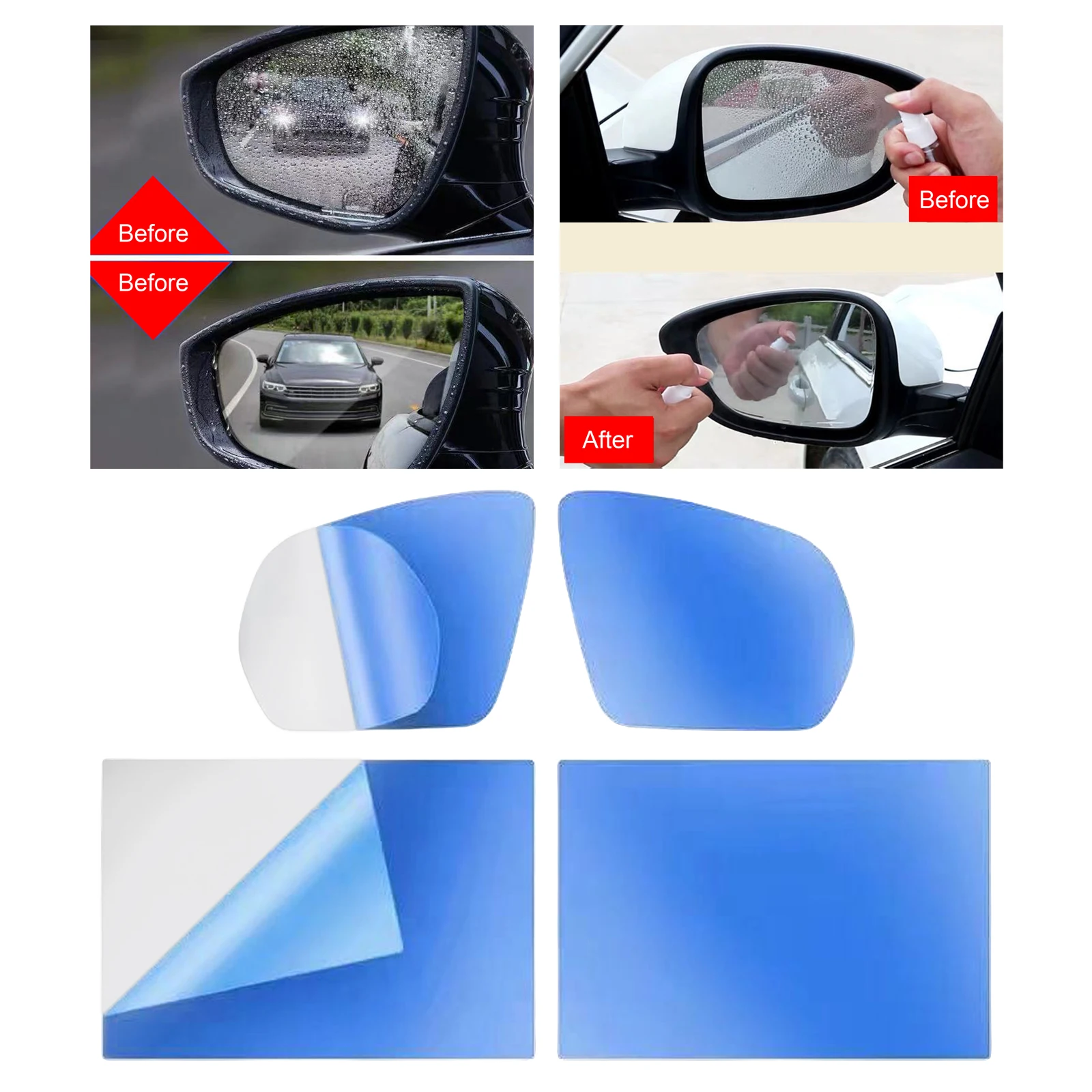 Car Rearview Mirror Protective Film Side Window Film for Byd Atto 3 2022 2023 Parts anti glare