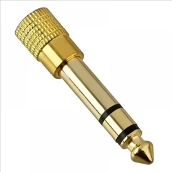 Premium 6.35mm to 3.5mm Audio Adapter for Headphones and Microphones (1PCS)