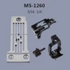 JUKI MS-1261-B MS-1260 Gauge Set 3-Needle Double Chainstitch Crank Arm Needle PlateFeed-Dog Presser Foot Needle Clamp Kit 2