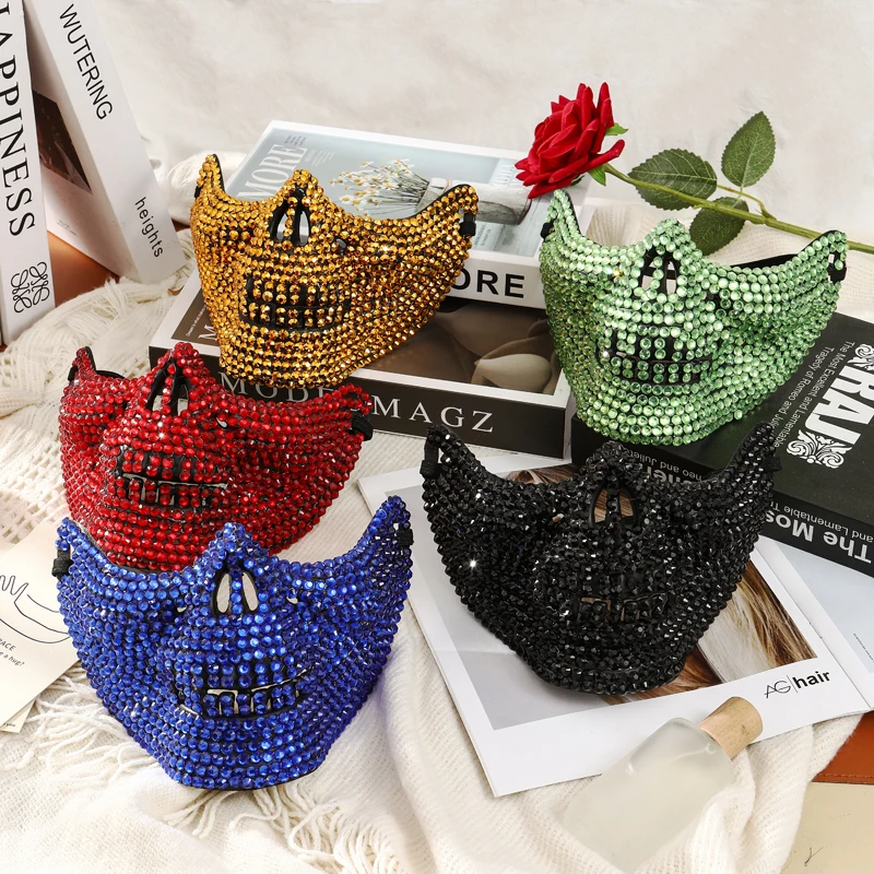 Strass-Katzen-Maskerade-Maske, Vollkristall-Katzen-Gesichtsmaske für Männer und Frauen, Halloween-Kostüm, Abschlussball, Hochzeit und Themenpartys – Detail 1