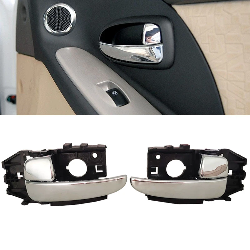 LH/RH Car Interior Inside Inner Door Handle Chrome for Hyundai Elantra