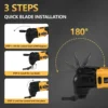 Oscillating Tool Cordless Electric Woodworking Cutting Saw Electric Trimmer for De-Walt 20V Battery DIY Home Improvement Tool 5
