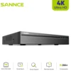 SANNCE 8MP FHD PoE Network Video Security System 8MP CCTV Security Camera NVR System Supports 8MP 5MP 3MP 1080P PoE IP Camera 1