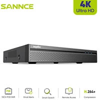 SANNCE 8MP FHD PoE Network Video Security System 8MP CCTV Security Camera NVR System Supports 8MP 5MP 3MP 1080P PoE IP Camera 1