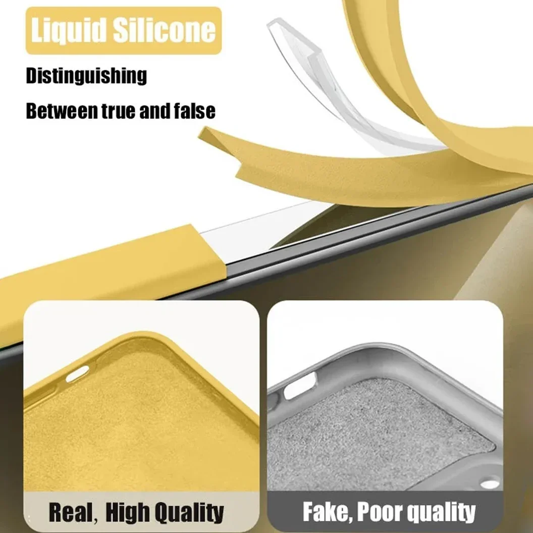 Vibrant Yellow Liquid Silicone iPhone Case - Sleek and Durable Cover