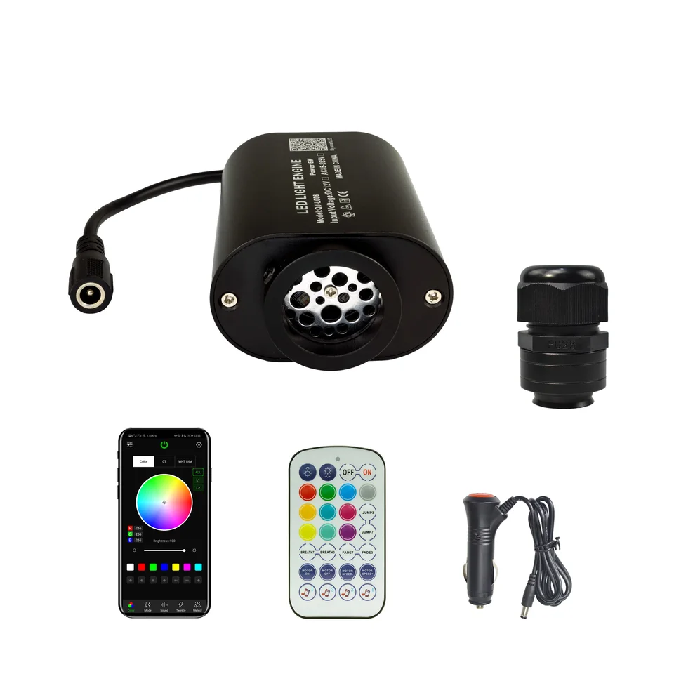 Test : plafonnier à fibre optique Chinly Bluetooth RGBW 10 W