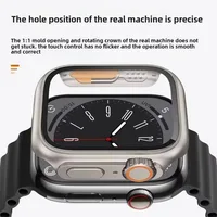Verre + boîtier pour Apple Watch 11 10 46/42mm 9 8 7 45/41mm, protection d'écran, changement à Ultra 3/2/1 iWatch 6 5 SE 44/40mm 3