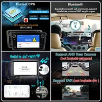 Autoradio Android 15 7'' avec CarPlay sans fil pour Toyota Avensis T25 2002-2008, Android AUTO, Stéréo Bluetooth, Lecteur Multimédia 2 DIN 5