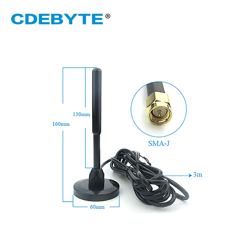 Wifi Antenna NB GSM 3G Omni SMA-J High Gain 6dbi Magnetic Base 3m Feeder External Cable Omnidirectional Wifi Antenna Aerial walkie talkie car radio antenna magnet mount bracket base uhf pl259 so239 port connectors 5m feeder cable