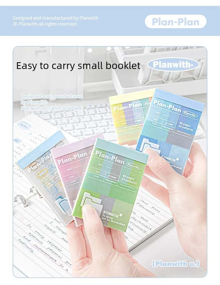 Muilti-Functional Stickers&Memo Note Pad Book Journal Scrapbook Mark Sticker School Stationery