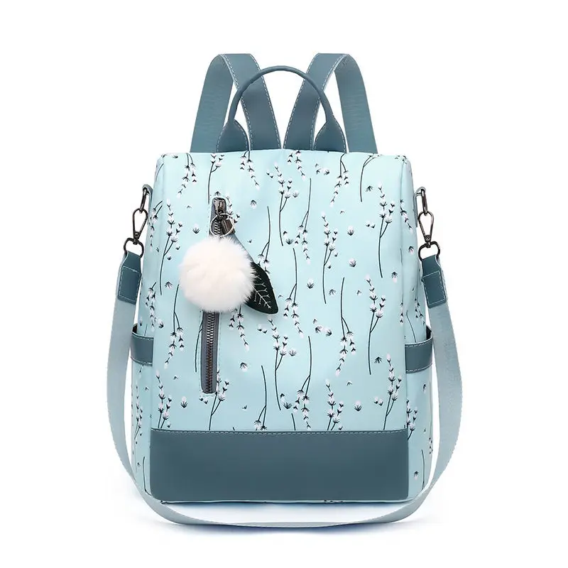 Fashion Flower Print Women Backpack Female Anti-theft Backpacks Casual Ladies School Bag High Quality Large Capacity Backpack 