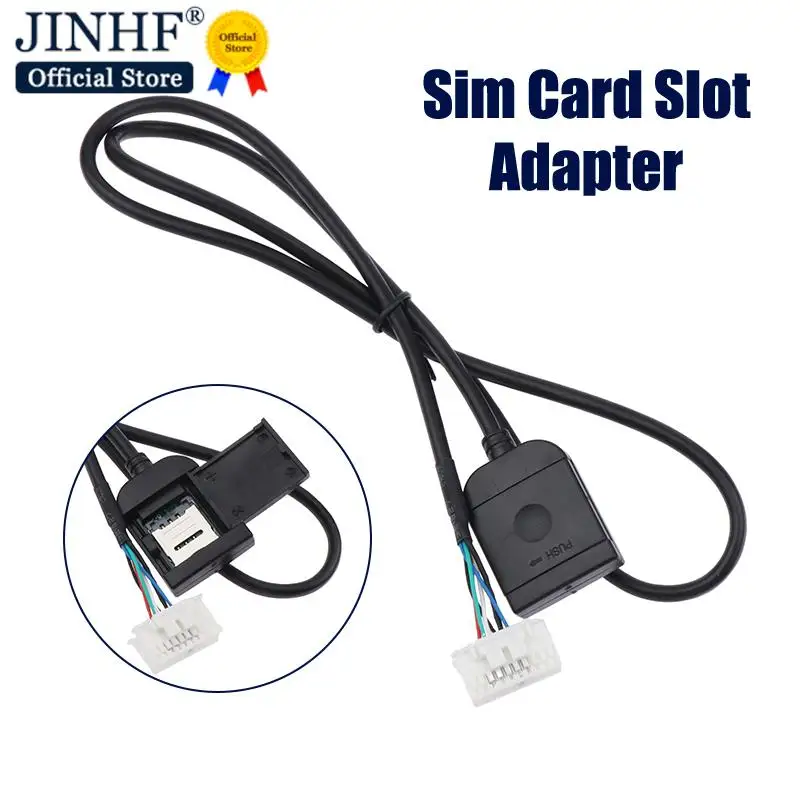 

1PC Car Accsesories Sim Card Slot Adapter For Android Radio Multimedia Gps 4G 20pin Cable Connector Wires Replancement Part