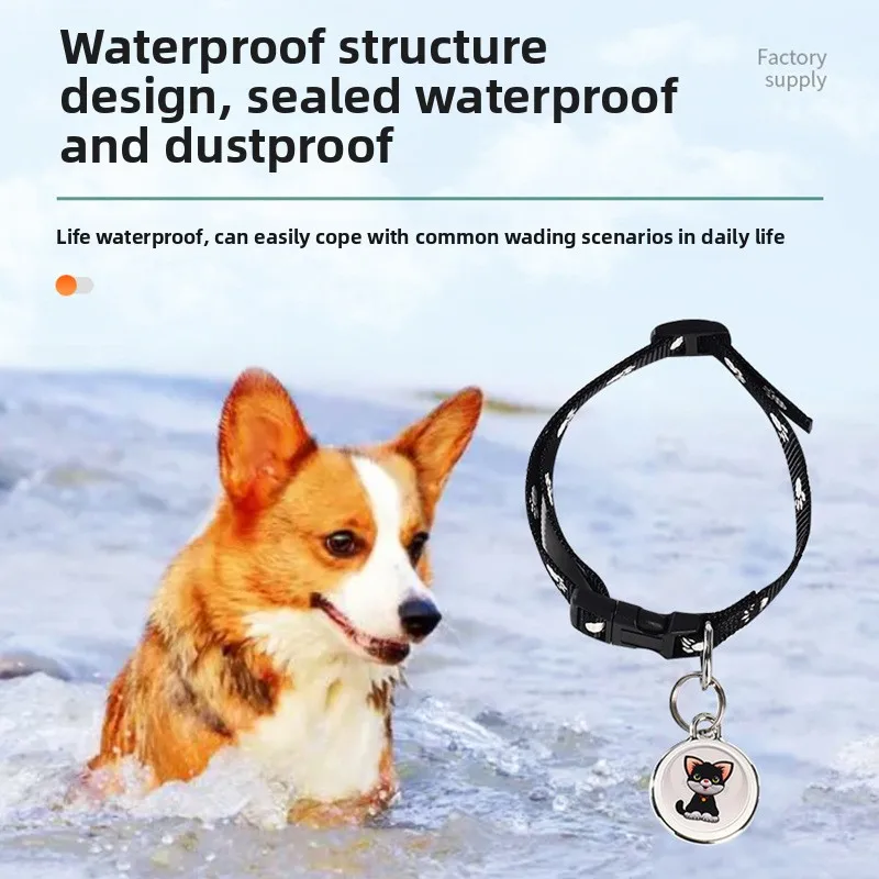Bluetooth GPS Pet Tracker Waterproof Anti Lost Collar Device Real Time Tracking Wearable Locator For Dogs Cats Smart Finder