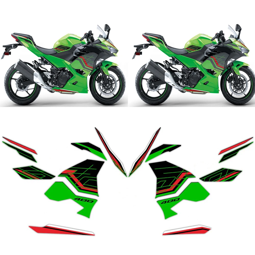 

For Kawasaki NINJA400 ninja 400 2018-2023 2018 2019 2020 2023 Ninja Motorcycle Accessories Fairing Sticker Whole Car Sticker Kit