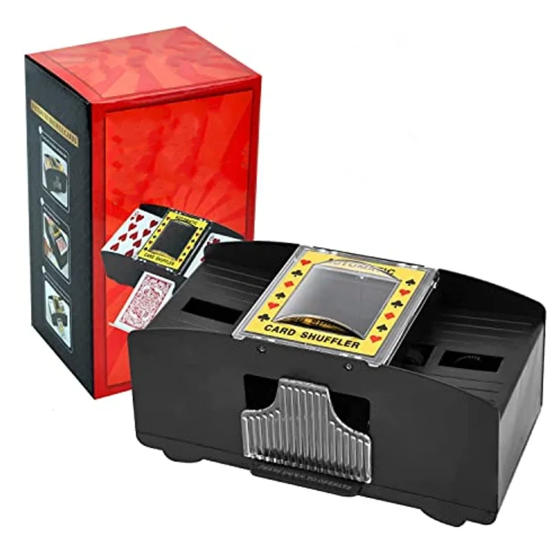 

Automatic Card Shufflers- Battery-Operated Electric Shuffler - Great for Home & Tournament Use