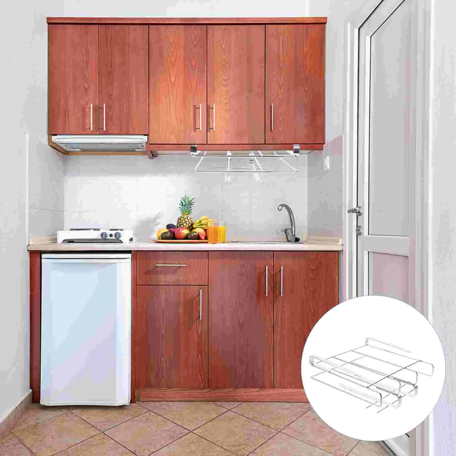 

Kitchen Shelf Cutting Board Holder Mug Organizer for Chopping Boards Coat Hangers Storage Rack Pot Pan Lid Cabinet