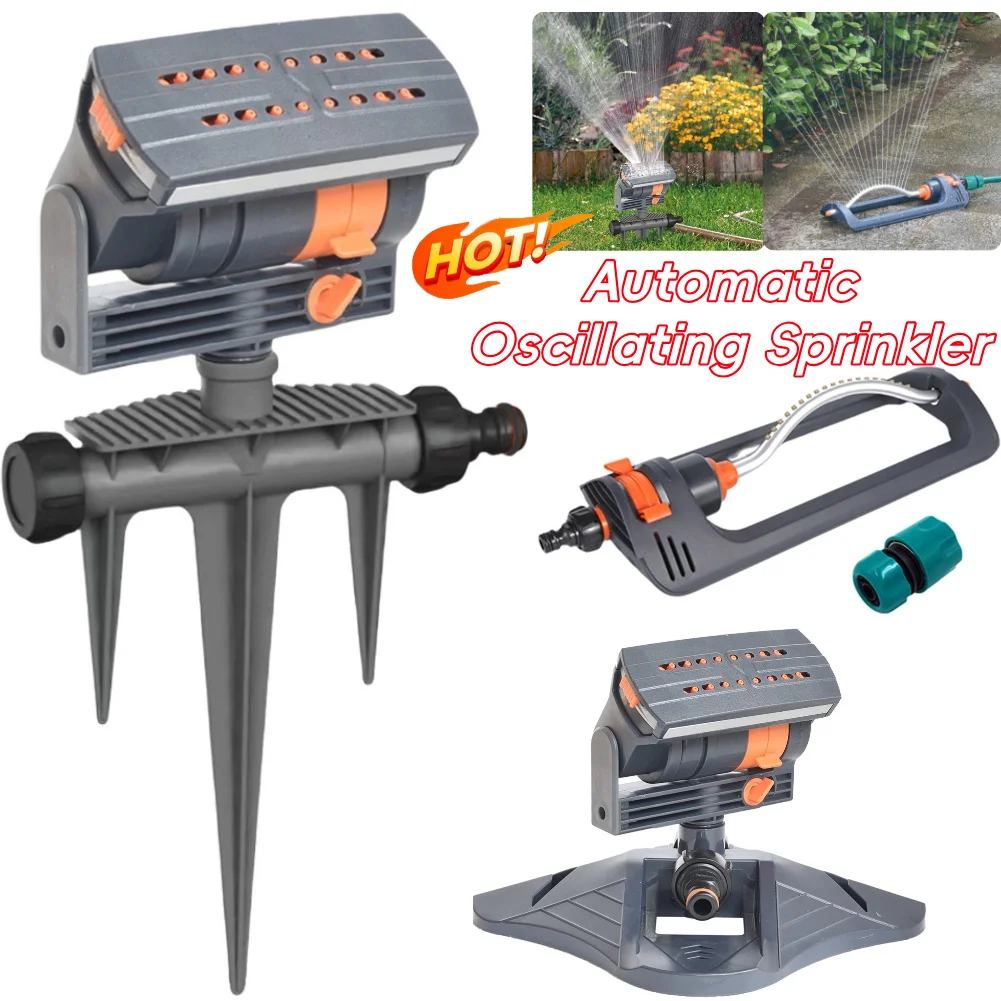 Automatischer Gartensprinkler, oszillierender Sprinkler, Gartenschaukelsprinkler, einstellbare Bewässerung, Rasenparkbewässerungssystem