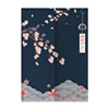 Japanese Linen Door Curtain Noren Mount Fuji Waves Partition Bedroom Kitchen Home Entrance Decor Customizable Half-Curtain 5