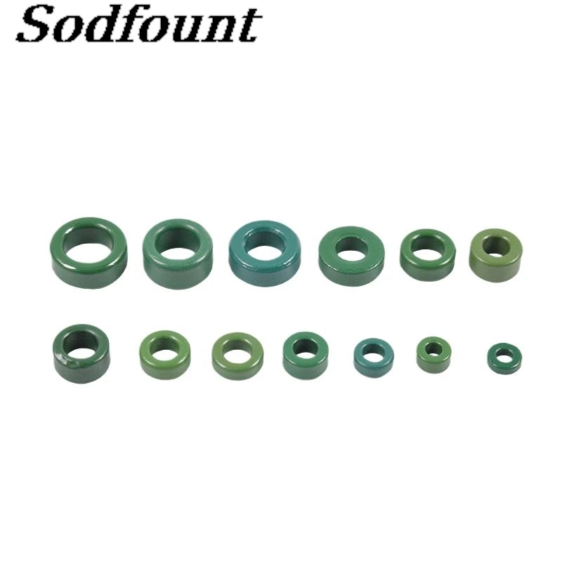 20pcs Mn-Zn Ferrite Core Filter Rings (OD 14-19mm) - Anti-Interference Inductor Green Manganese Zinc Rings For Noise Suppression