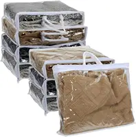 Quilt Clothes Storage Bag Large Capacity Foldable Summer Cool Quilt Plush Toy Storage Moisture-proof and Waterproof Moving Quilt 1